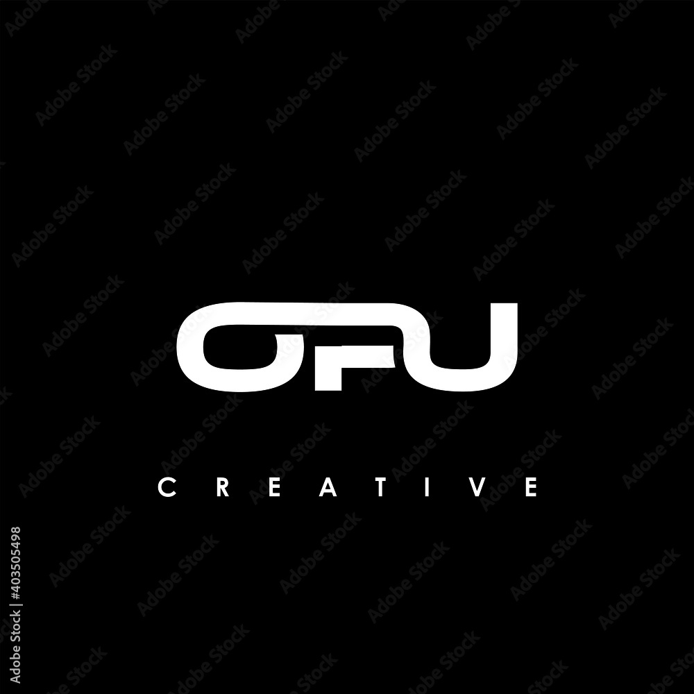 OPU Letter Initial Logo Design Template Vector Illustration OPU Letter Initial Logo Design Template Vector Illustration