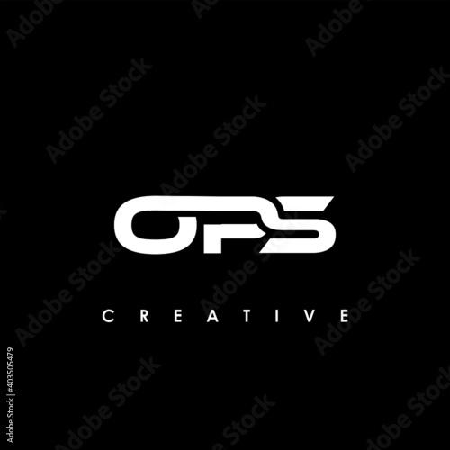 OPS Letter Initial Logo Design Template Vector Illustration
