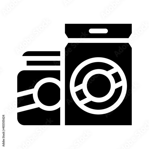 cosmetic oil for facial skin glyph icon vector illustration