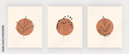 Sun with leaves wall art print. Boho mid century design posters