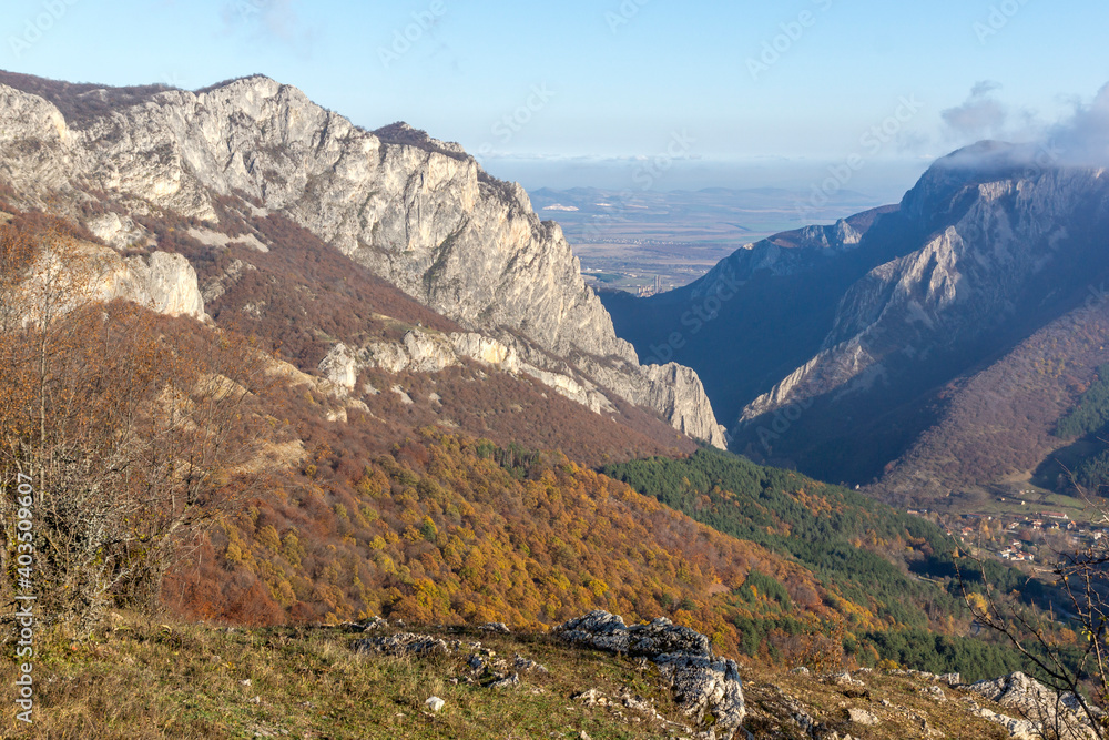 Landscape of Balkan Mountains and Vratsata pass, Bulgaria