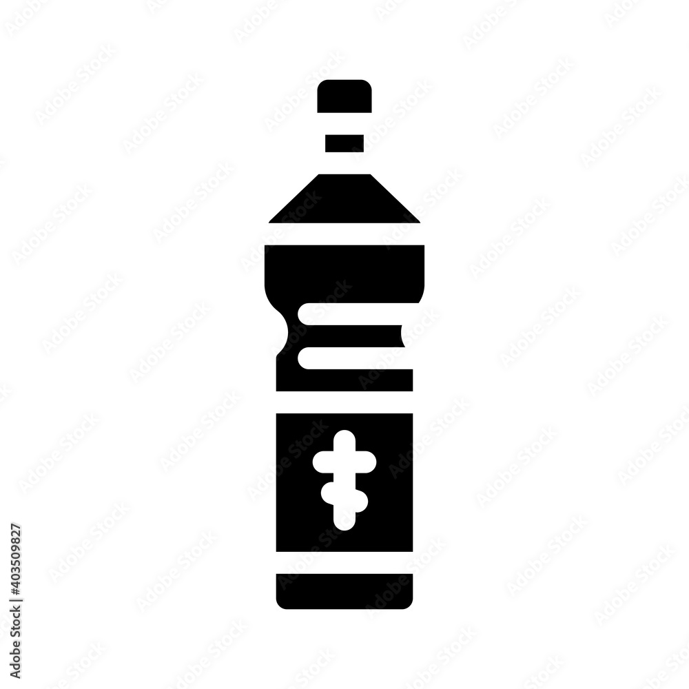 holy water glyph icon vector illustration black holy water glyph icon vector illustration black