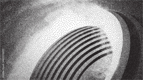 Vector architecture dotwork gradient background. Abstract noise stipple pattern. 3d vector illustration. EPS 10.