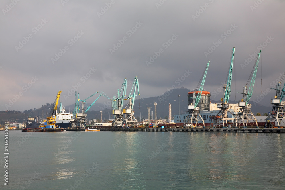 Port in Batumi. Autonomous Republic of Adjara. Georgia