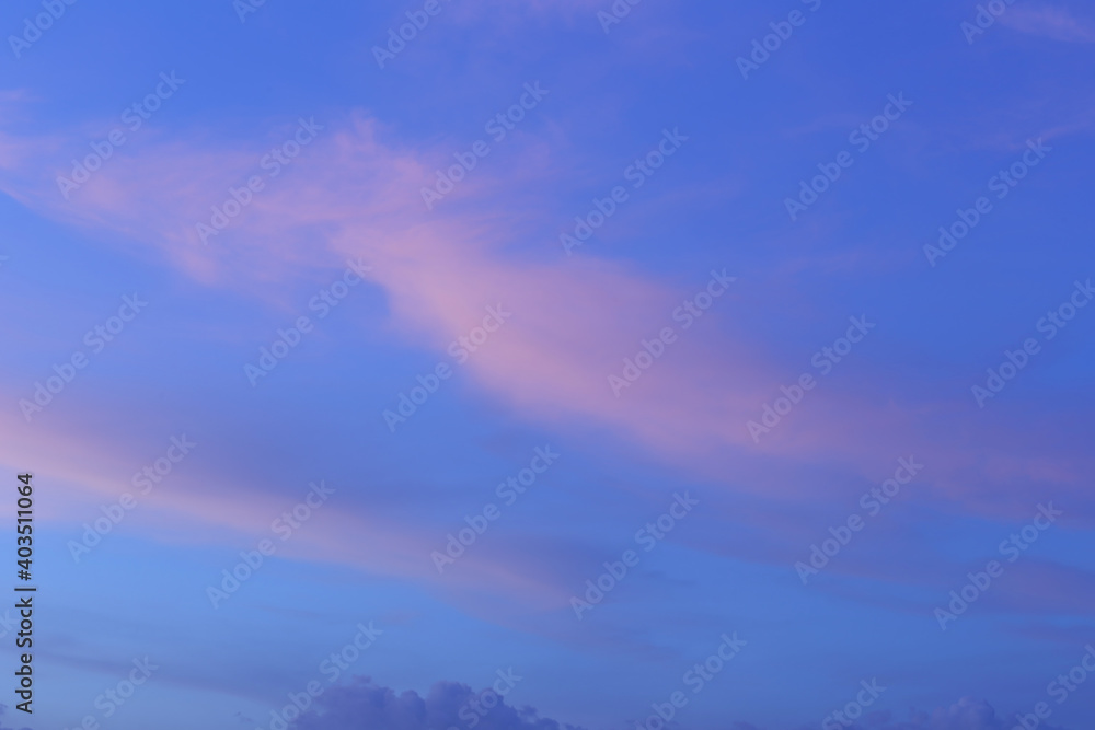 Fototapeta premium Sky and clouds after sunset,twilight sky background.