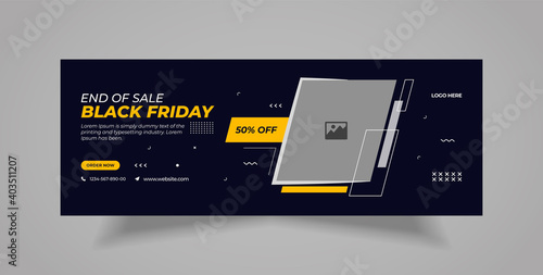 Furniture sale  social media post, web banner, and Facebook cover template