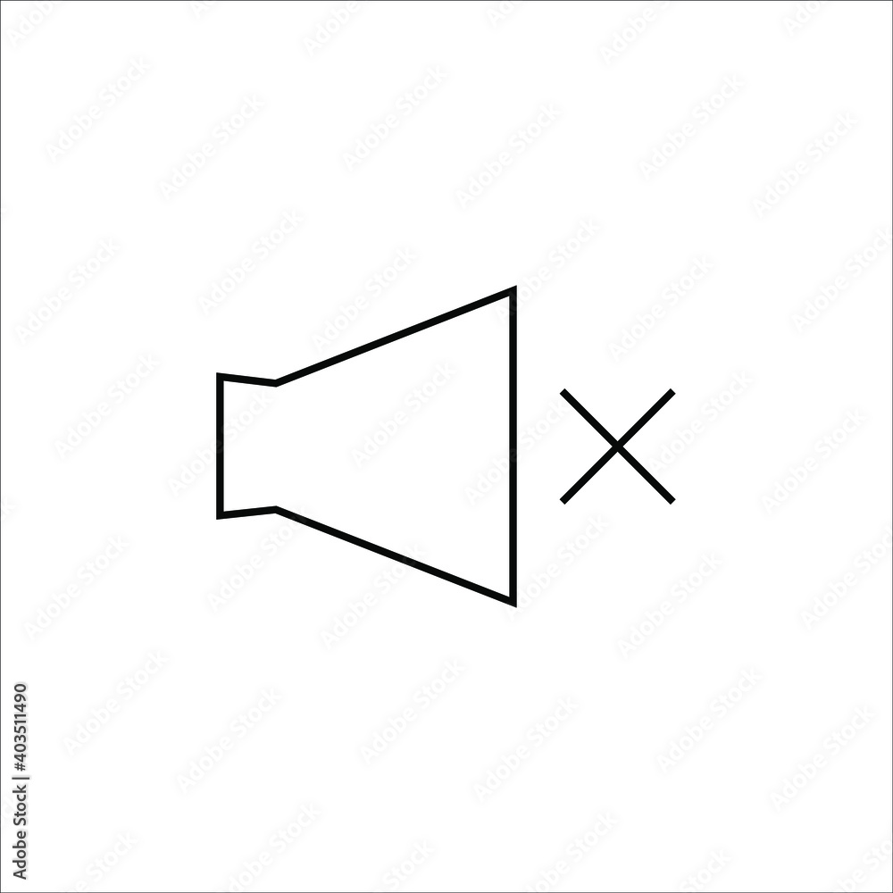 black sound speaker icon on white background, vector illustration black sound speaker icon on white background, vector illustration