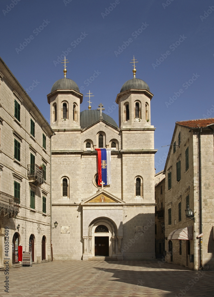 Church of St. Nicholas in Kotor. Montenegro