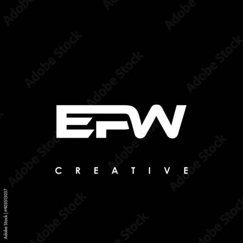 EPW Letter Initial Logo Design Template Vector Illustration