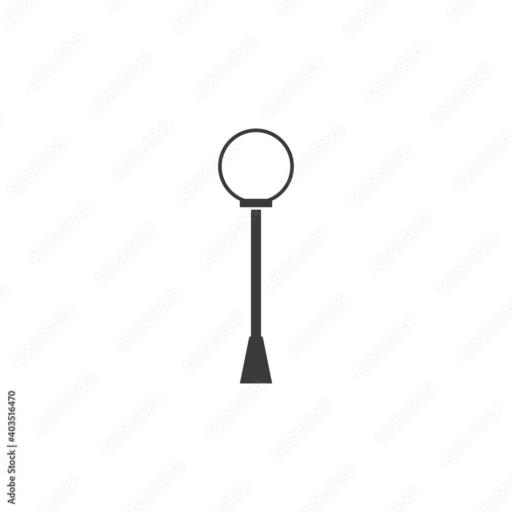 Garden lamp icon Garden lamp icon