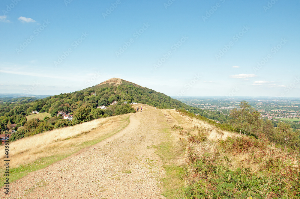 On top of the Malvern hills of England