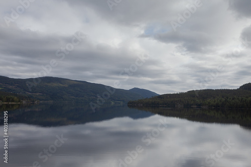 perfect lake Reflection in norway © zaksmile