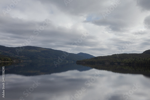 perfect lake Reflection in norway