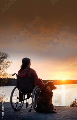 Woman in wheelchair © Mikael Damkier