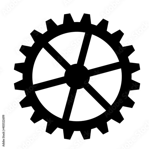 gear wheel isolated