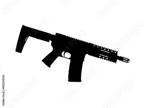 USA United States Army, United States Armed Forces, Marine Corps, Police fully automatic machine gun American Tactical Assault Rifle OMNI AR-15 rifle, officially AR-15 Carbine Caliber 5.56 × 45mm NATO