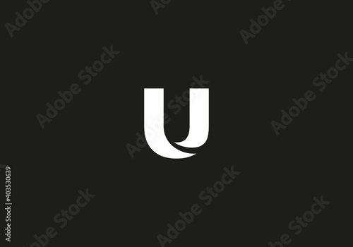 Letter U logo design . modern Letter U logo . vector illustration photo
