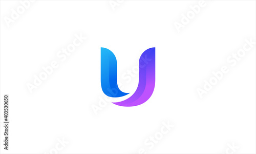 Letter U logo design . modern Letter U logo . vector illustration