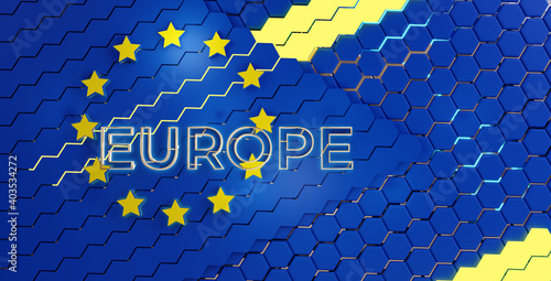 Europe creative abstract ba...