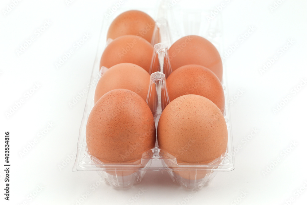 Chicken eggs isolated on white background Chicken eggs isolated on white background