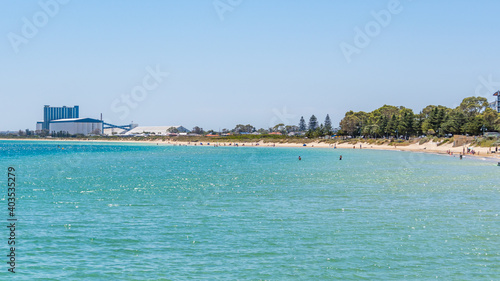 Fotografie The Rockingham foreshore is a popular holiday destination for locals and tourists