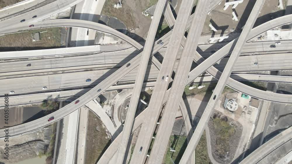 Houston Freeway Interchanges Biggest Highway interchange in construction in Houston Texas. Huge ...