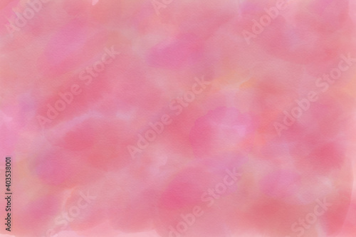 ピンクの水彩背景 © YukiK
