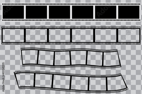 Cinema background. Sketch picture on transparent backdrop. Retro line art image. Stock image. EPS 10.