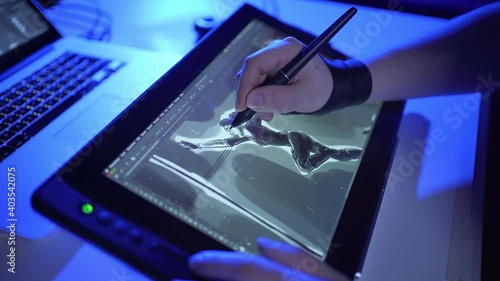 Professional Digital Drawing on Graphics Tablet 4