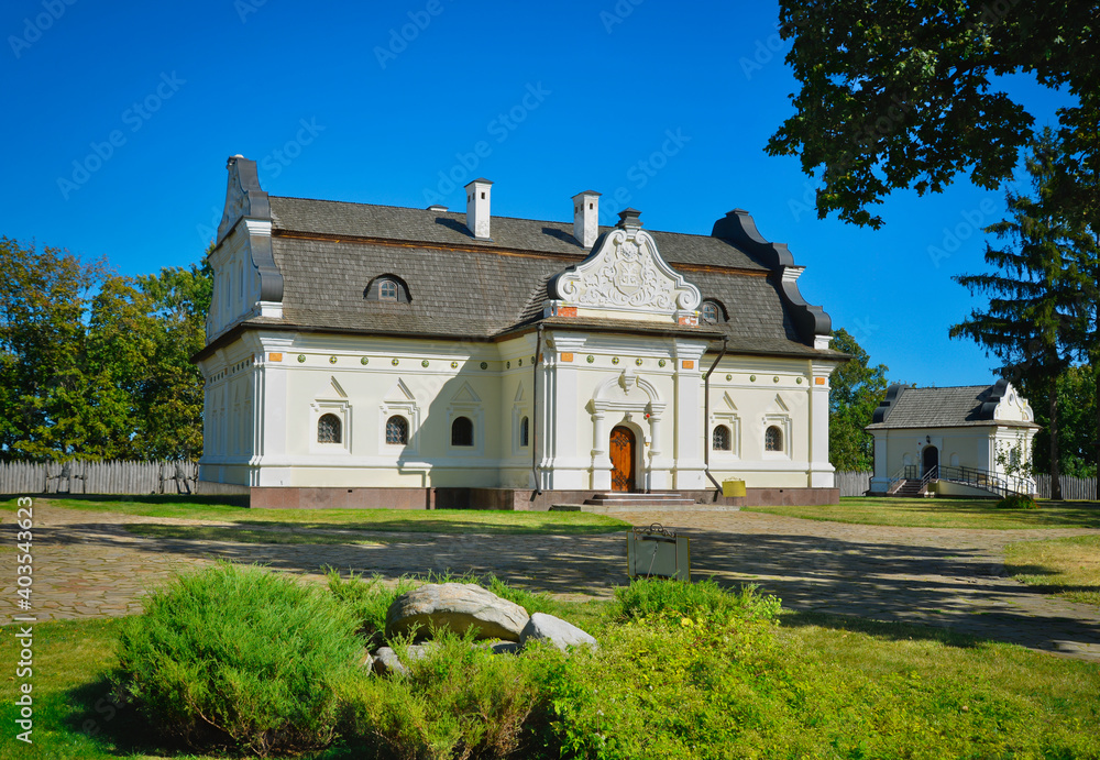 Hetman house at the Baturyn citadel. Tourist attraction of the city of Baturyn, Chernihiv region, Ukraine Hetman house at the Baturyn citadel. Tourist attraction of the city of Baturyn, Chernihiv region, Ukraine