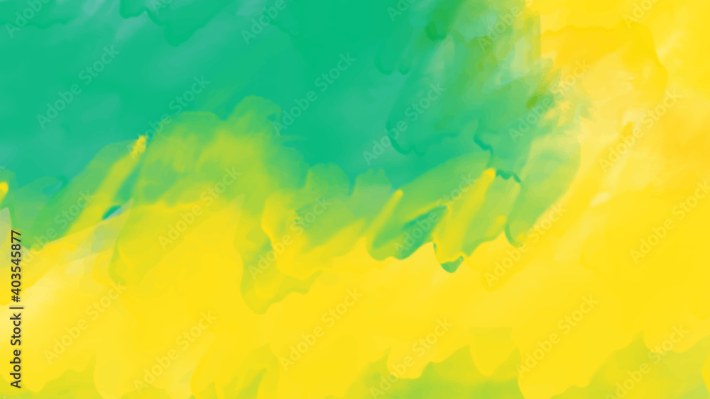 Fototapeta premium blue and yellow watercolor background design