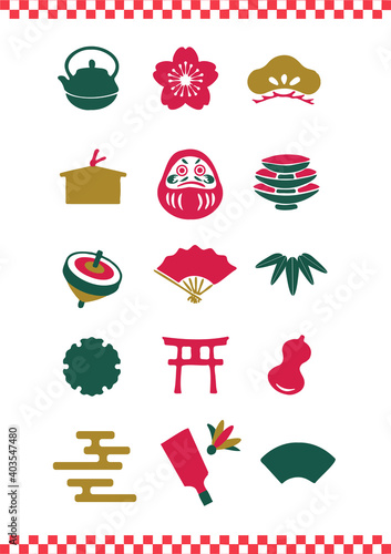 年賀状用アイコンセット