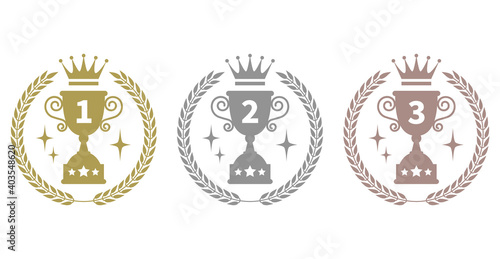 ランキング１位・２位・３位のアイコン