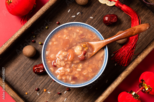 Chinese traditional food, Laba porridge.Breakfast cereals photo