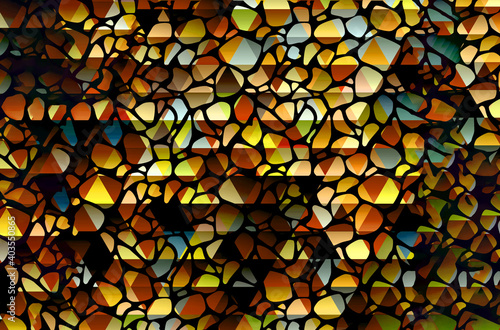 oil painted geometric pattern 