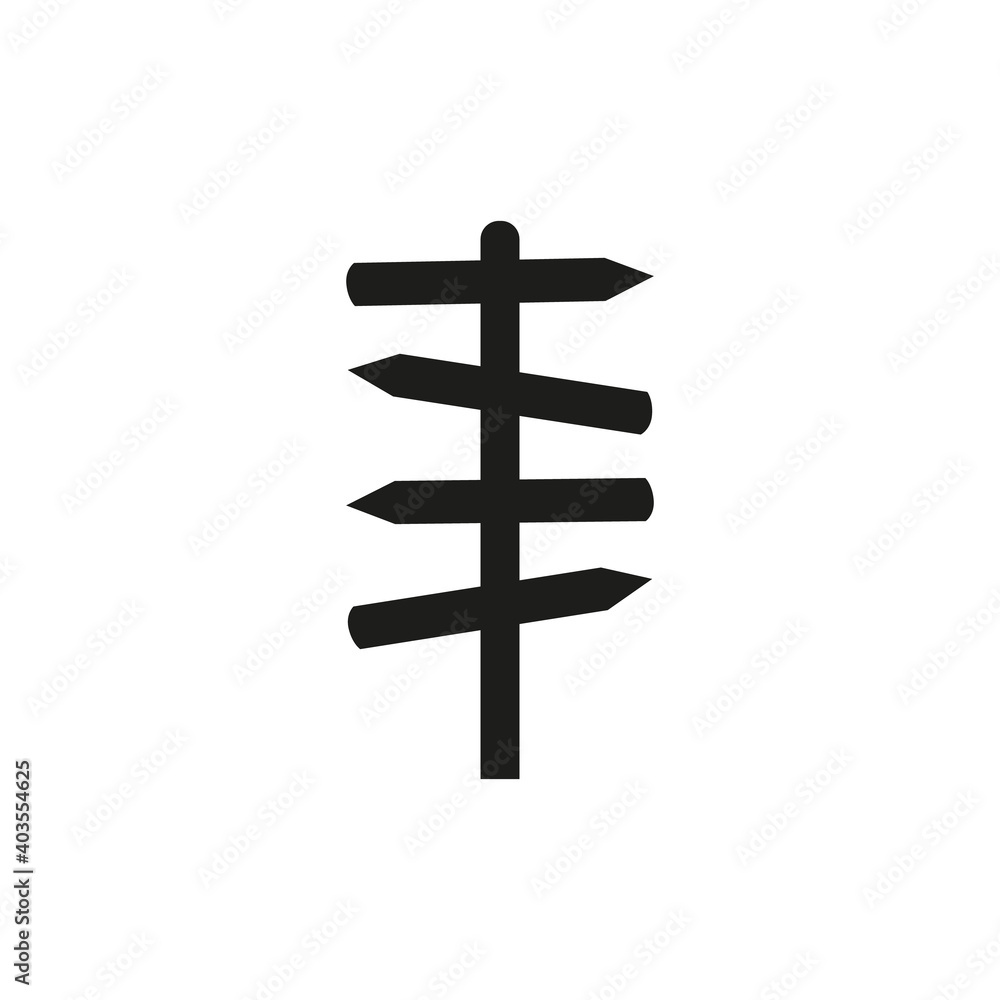 Pointer icon. 4 arrows indicate direction. Signboard to determine the path. Isolated element on white background for web page decoration. Vector illustration. Flat style
Pointer icon. 4 arrows indicate direction. Signboard to determine the path. Isolated element on white background for web page decoration. Vector illustration. Flat style