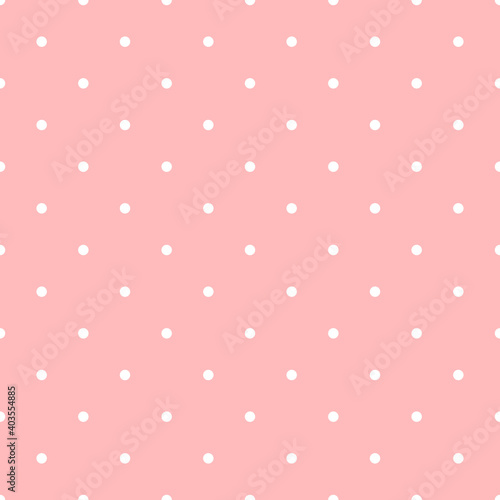 polka dots. pink baby repetitive background. vector seamless pattern. classic stylish texture. fabric swatch. wrapping paper. continuous print. design element for textile, apparel, phone case, cloth 