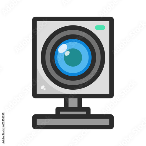 Webcam icon vector