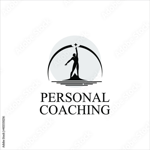 life coaching logo training vector personality growth design development and empowered 