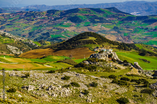 Mountain landscape Torcal de Antequera, Spain