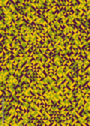 Abstract Geometric Pattern generative computational art illustration