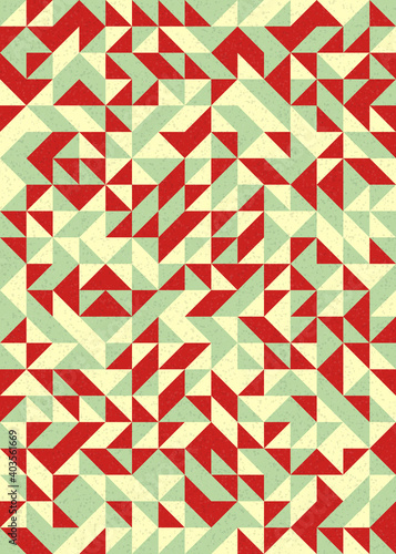 Abstract Geometric Pattern generative computational art illustration