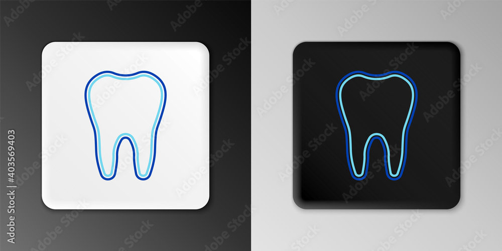 Line Tooth icon isolated on grey background. Tooth symbol for dentistry clinic or dentist medical center and toothpaste package. Colorful outline concept. Vector. Line Tooth icon isolated on grey background. Tooth symbol for dentistry clinic or dentist medical center and toothpaste package. Colorful outline concept. Vector.