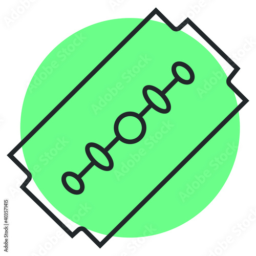 Vector razor blade icon vector