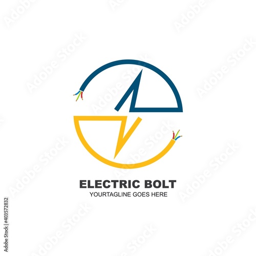 electrical service and installation  icon vector design