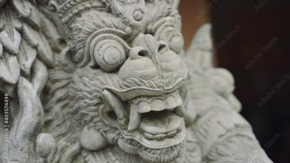 Ornate Macaque Sculpture In Ubud Ornate Macaque Sculpture In Ubud