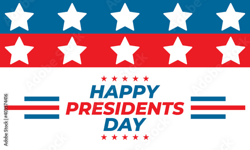 Happy Presidents Day Vector Illustration. Suitable for greeting card, poster and banner. Illustration Of happy Presidents Day. 