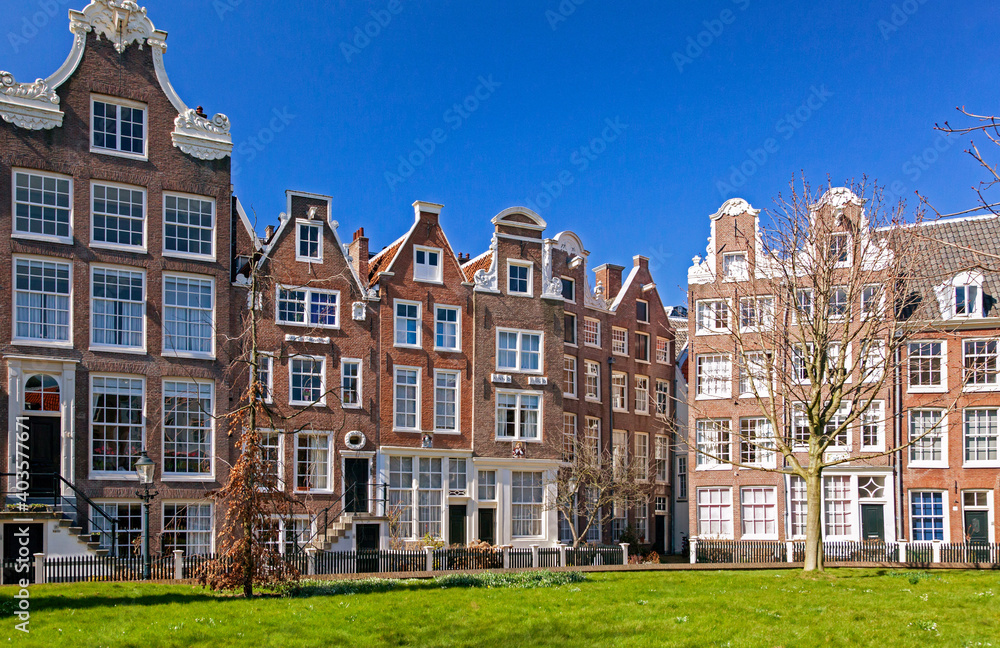 Typical architecture in city Amsterdam, Netherlands