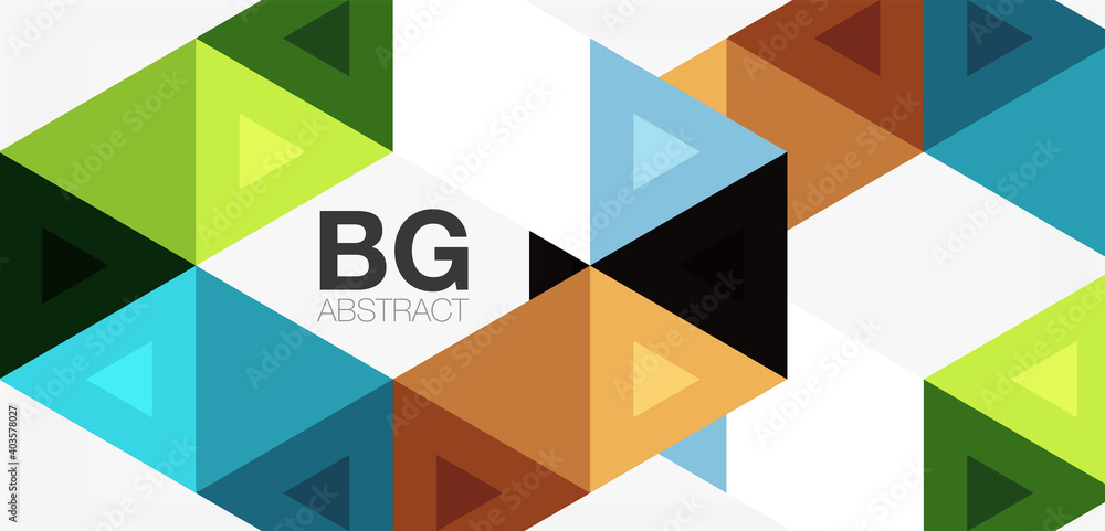 Mosaic triangle pattern abstract background for cover, banner, flyer and poster and other template Mosaic triangle pattern abstract background for cover, banner, flyer and poster and other template