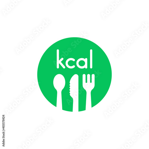 green kcal icon like healthy diet